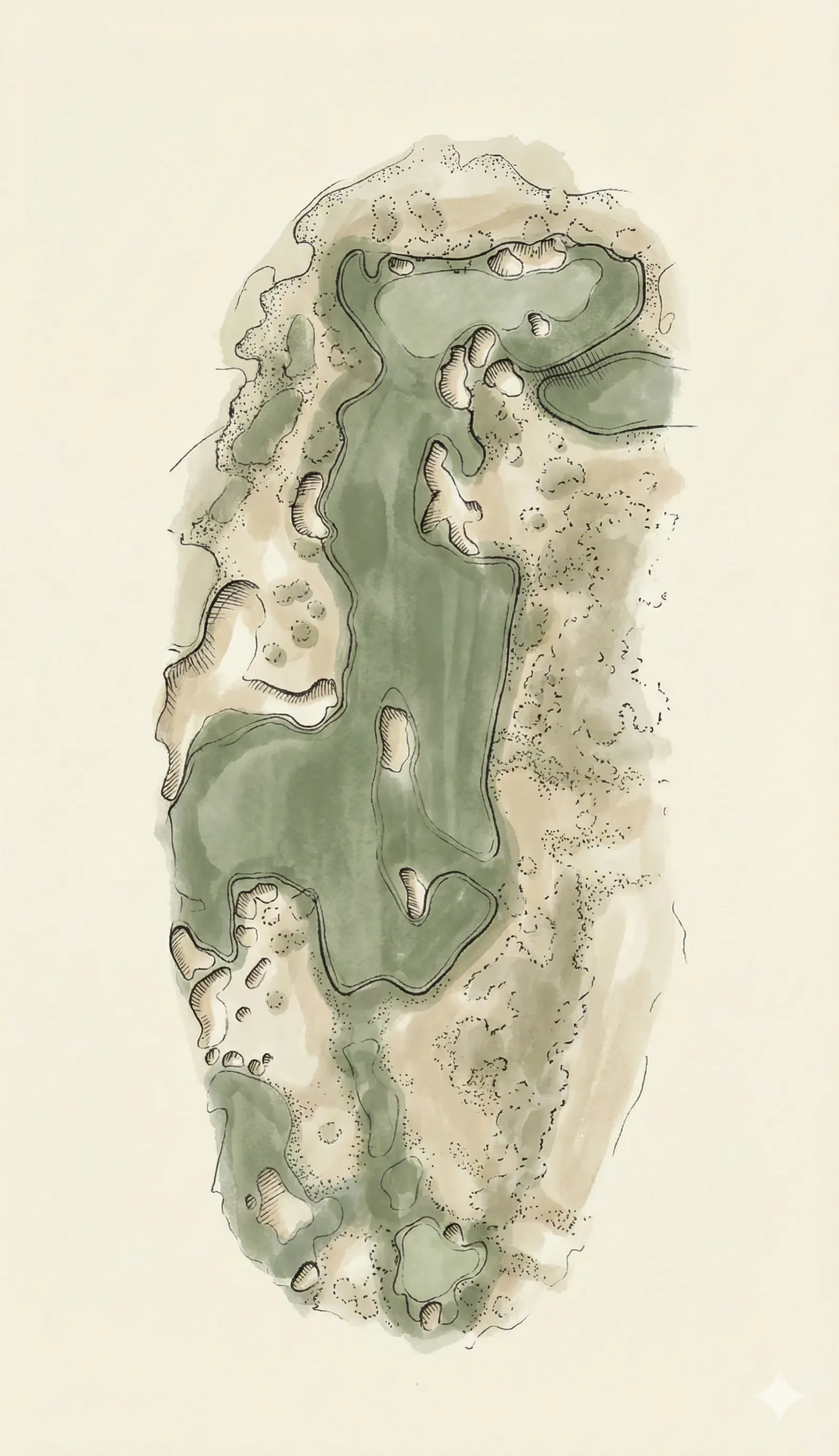 Hole 1 at Cabot Citrus Farms - Karoo