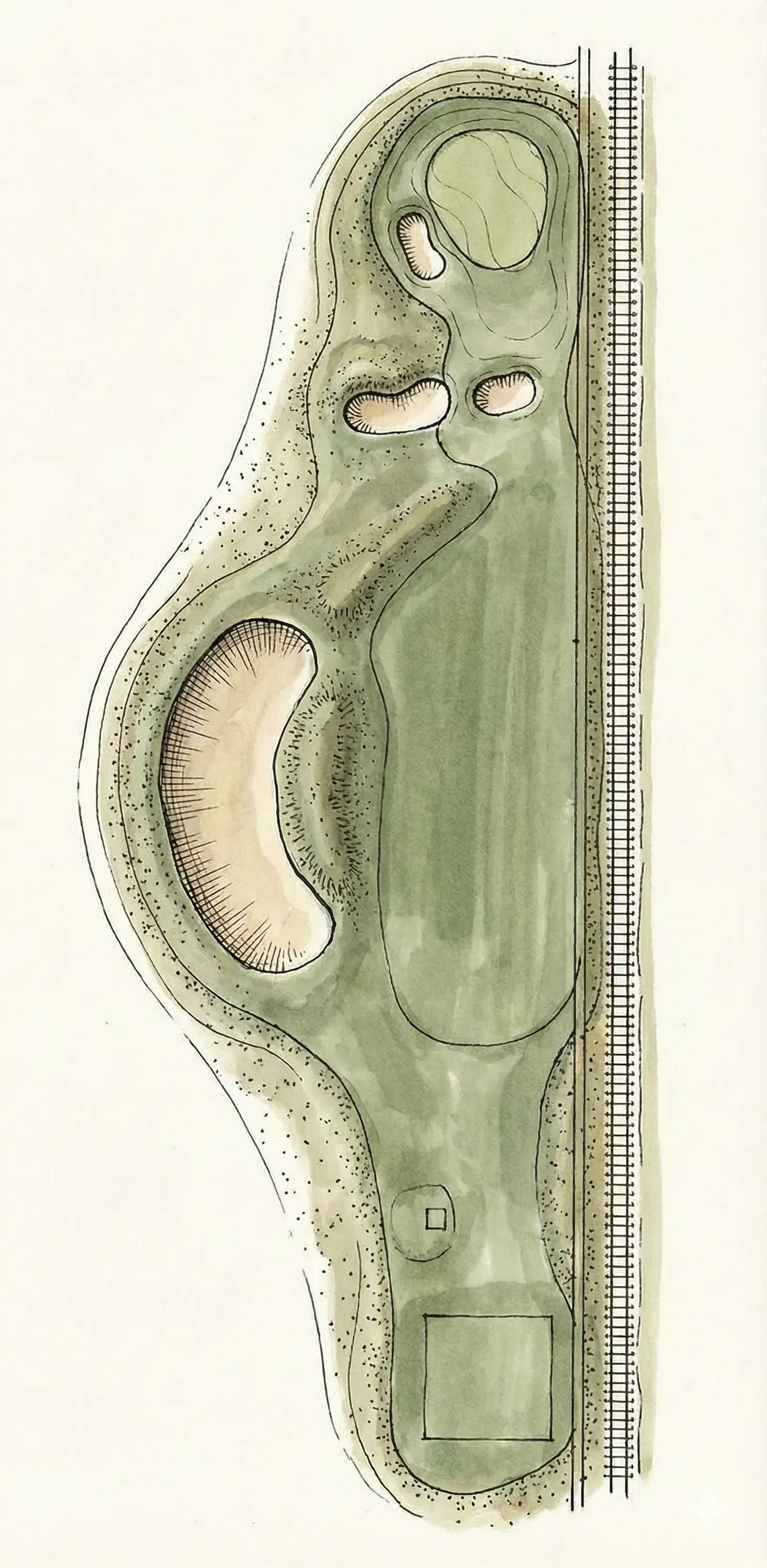 Railway at Prestwick Golf Club