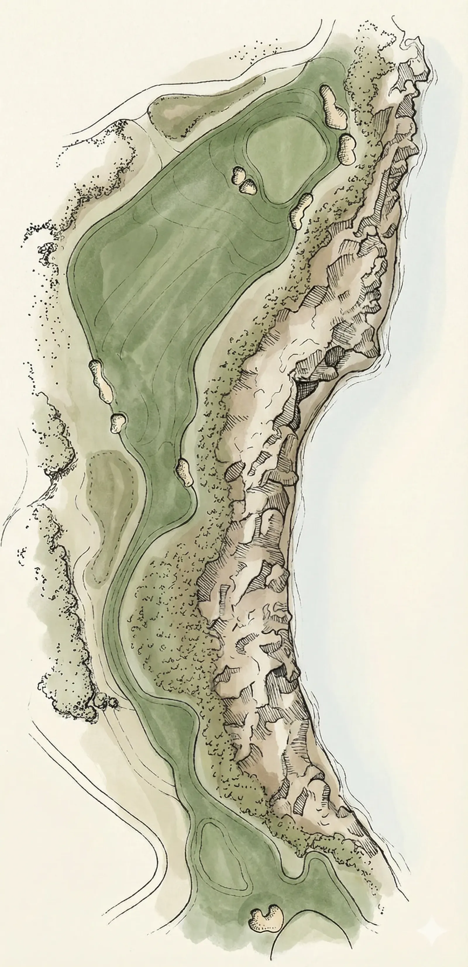 Hole 17 at Cabot Cliffs